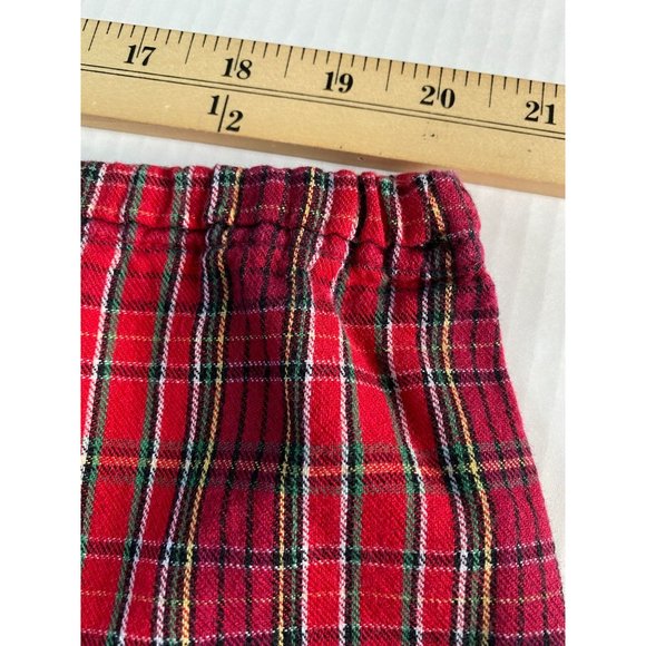 Cacique Womens Red Plaid Drawstring Waist Athleisure Pants Size 14/16 Comfy Cozy - Picture 8 of 9